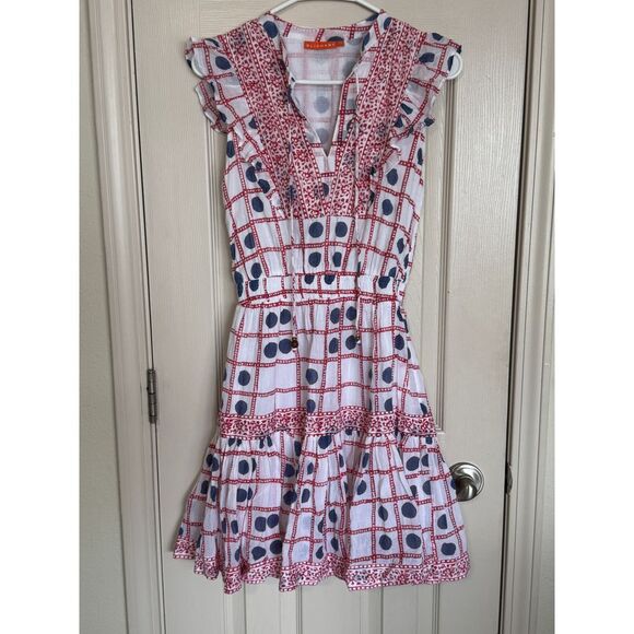 Oliphant Dresses & Skirts - Oliphant Red and White Sleeveless Sundress